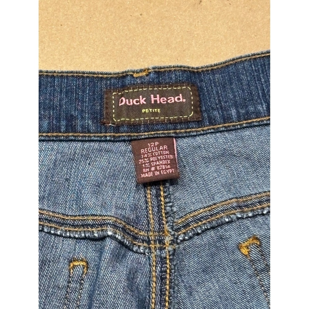Duck Head Blue Straight Leg Jeans Womens 12P - Picture 5 of 5